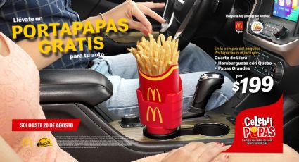 McDonald’s regala un portapapas para tu auto por el Día Mundial de la papa frita