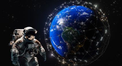 Astronauta capta impresionante video desde el espacio mostrando el brillo de los satélites Starlink sobre la Tierra