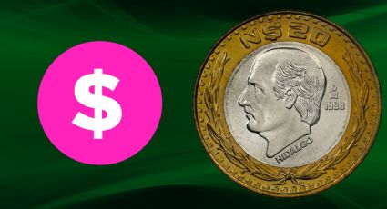 Así es la moneda de 20 pesos con la efigie de Hidalgo que se vende por 120 mil en perfectas condiciones