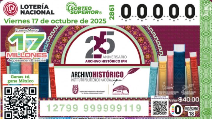 Resultados del Sorteo Superior de la Lotería Nacional de este viernes 17 de octubre