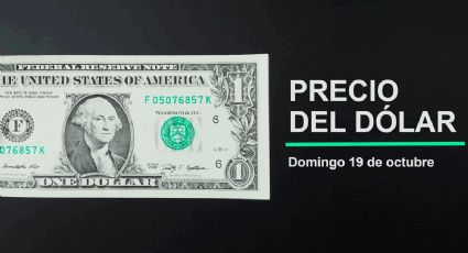 Precio del dólar hoy domingo 19 de octubre 2025: Así está el tipo de cambio en México