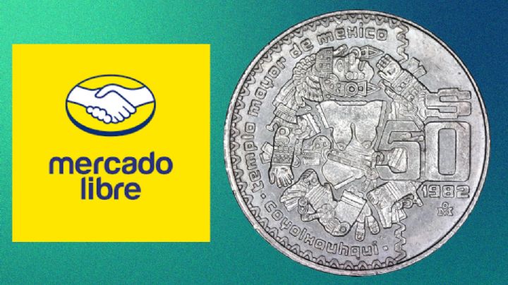 La moneda antigua de 50 pesos de Coyolxauhqui que se vende hasta en 500 mil en Mercado Libre