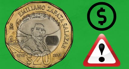 Pagan hasta 1 millón por moneda conmemorativa de 20 pesos con Emiliano Zapata por este error
