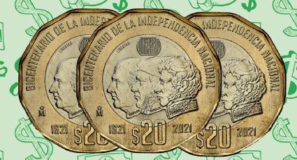 Esta moneda conmemorativa de 20 pesos con los próceres de la patria se vende en 10 millones