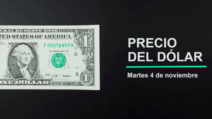 Precio del dólar hoy martes 4 de noviembre 2025: Así está el tipo de cambio en México