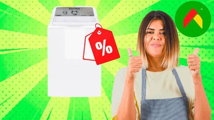 Bodega Aurrera remata esta lavadora Mabe de 18 kg ahorradora de agua; cuesta 1,900 pesos menos