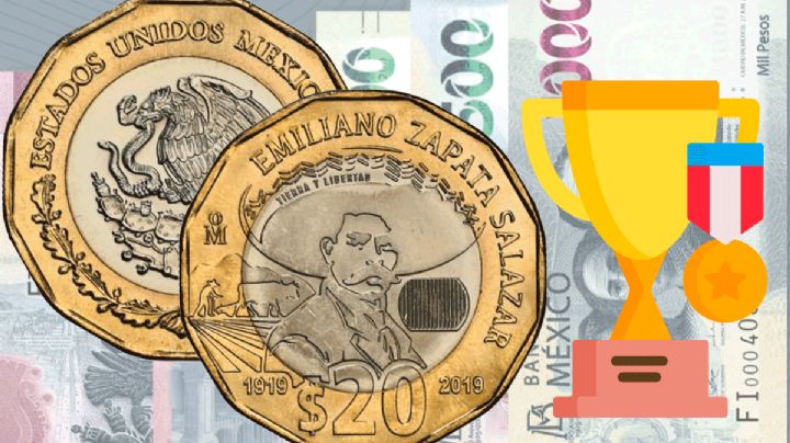 La moneda mexicana de 20 pesos que ganó un premio mundial: ahora vale hasta 5 millones de pesos