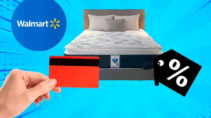 Walmart remata este colchón matrimonial  por menos de 4 mil pesos y hasta 18 meses sin intereses