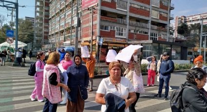 Trabajadores del ISSSTE bloquean avenidas en CDMX por retraso en entrega de vales