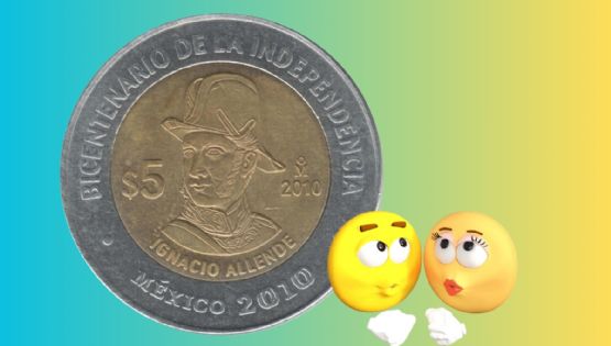 La MONEDA CONMEMORATIVA de 5 pesos con el rostro de Ignacio Allende que supera 17 mil veces su valor