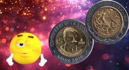 Moneda de 5 pesos se vende en 320,000 por su diseño con el presidente que gobernó solo dos meses