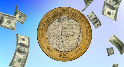 Moneda de 10 pesos se vende en más de 2 millones por su diseño con el mejor amigo de Benito Juárez