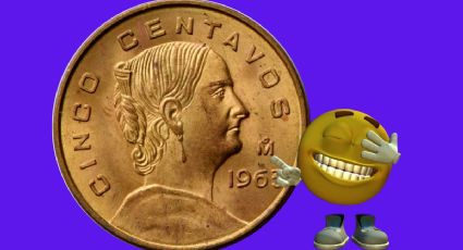 Moneda antigua de 5 centavos de La Corregidora se vende en millón y medio por su año de emisión