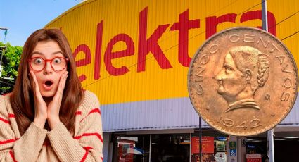 ¿Cuánto paga Elektra por una moneda antigua de 5 centavos de La Corregidora en mayo 2025?