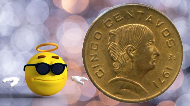 La moneda antigua de 5 centavos que se vende en 3 millones por su diseño con fundadora de México