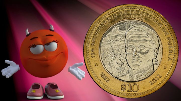 Moneda de 10 pesos vale 2 millones y medio por diseño con héroe que derrotó a tropas de Napoleón III