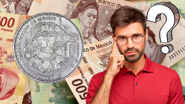 ¿Qué características específicas hacen que una moneda antigua de 50 pesos de Coyolxauhqui sea valiosa?