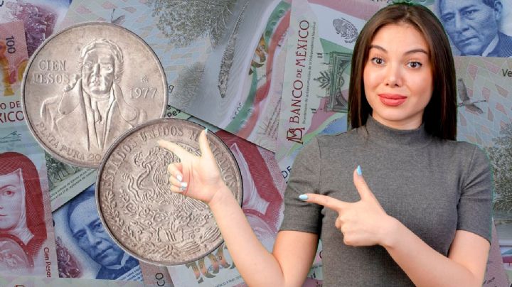 Moneda antigua de 100 pesos de plata pura vale 750 mil por su diseño con el Siervo de la Nación