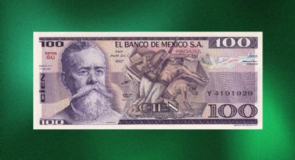 Billete antiguo de 100 pesos se vende en más de 16 millones por diseño con presidente asesinado