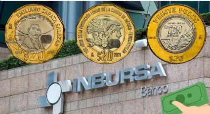 ¿Cuánto te paga Inbursa por una colección de las monedas de 20 pesos más cotizadas en el segundo trimestre de 2025?