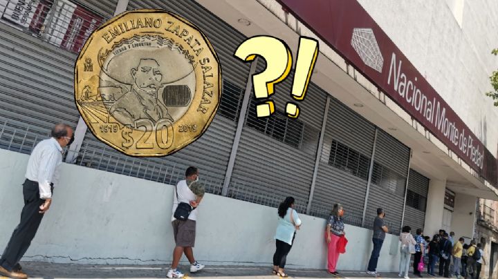 ¿En cuánto me compra el Monte de Piedad la moneda de 20 pesos de Emiliano Zapata  a partir de junio?