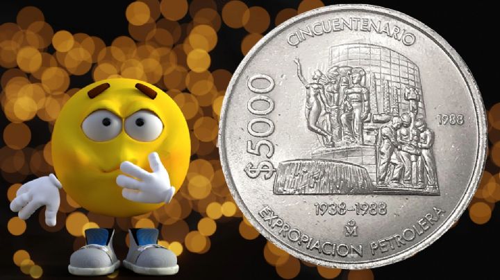 La moneda antigua de 5,000 pesos que se vende en 100 mil porque sólo se puso en circulación en 1988