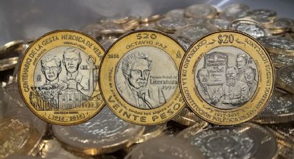 Colección de monedas de 20 pesos alcanza valor de 1,777,000 por tener las más cotizadas por coleccionistas