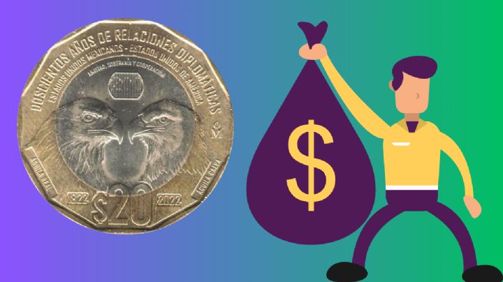 Moneda con las dos águilas de México vale 13,500,000 en mayo 2025