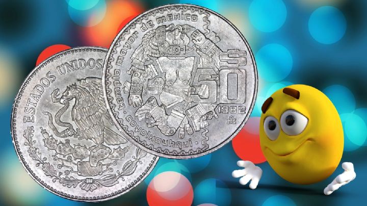 Moneda antigua de 50 pesos de Coyolxauhqui vale 3 millones; es de 1983 año con menos piezas acuñadas