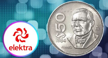 ¿Cuánto me da Elektra por mi moneda antigua de 50 pesos de Benito Juárez en mayo 2025?
