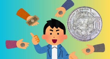 Moneda antigua de 50 pesos de la diosa azteca de la luna vale medio millón por error en las letras