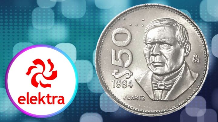 ¿Cuánto me da Elektra por mi moneda antigua de 50 pesos de Benito Juárez en mayo 2025?
