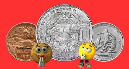Juego de 40 monedas antiguas de 50 pesos del año 1982 se vende hasta en 150,000