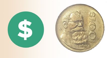 Moneda antigua de 100 pesos se vende en 200,000 por tener al presidente que gobernó desde Veracruz