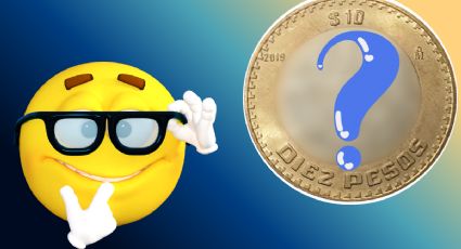 La moneda de 10 pesos que vale 100,000 por tener el águila invertida