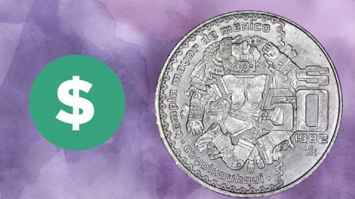 ¿Cuál es el valor real de la moneda antigua de 50 pesos de Coyolxauhqui en julio, según expertos?