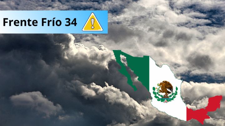 Frente Frío 34: Advierten por bajas temperaturas y fuertes lluvias para estos 8 estados