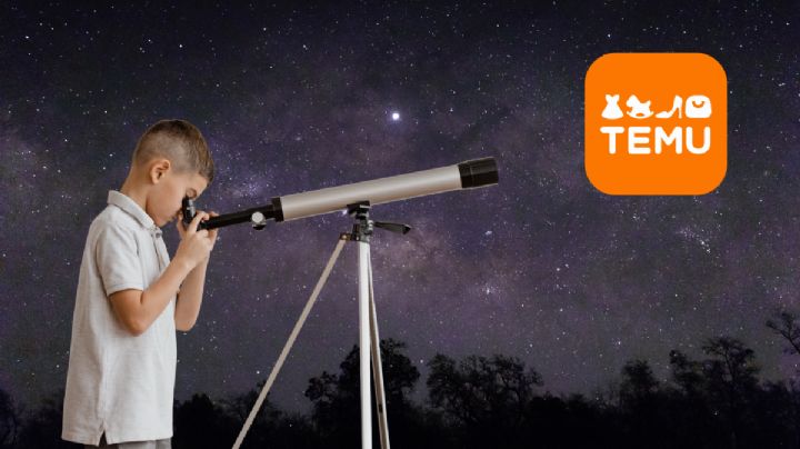 Temu remata telescopio astronómico por menos de 300 pesos: así puedes ver eclipses, la Luna y las estrellas