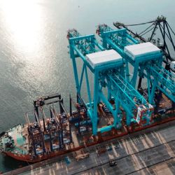 Puerto de Manzanillo recibe nuevas grúas con inversión de 300 millones de pesos