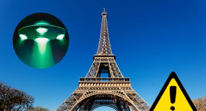 ¿OVNI sobre la Torre Eiffel? Captan supuesta nave extraterrestre rondando París | VIDEO