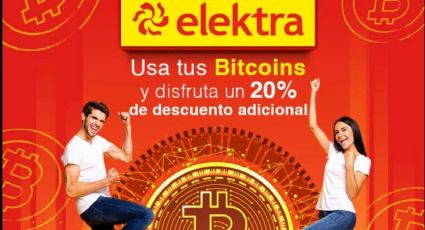 ELEKTRA ya acepta pagos con BITCOIN a través de BitPay; da DESCUENTO al pagar con criptomoneda