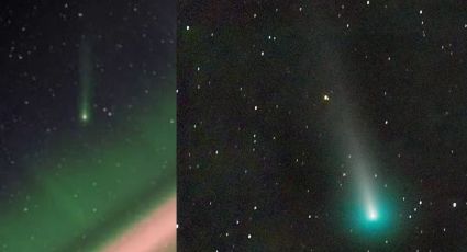 CAPTAN IMÁGENES del cometa LEONARD al pasar por la Tierra por primera vez en 70.000 AÑOS