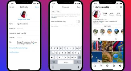 Instagram permite cambiar de pronombres en el perfil de usuario