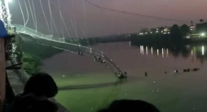 Derrumbe de Puente en la INDIA deja más de 50 muertes, VIDEO