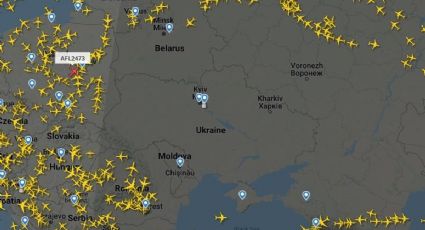 Flight Radar: Tracker de aviones muestra vacío el espacio aéreo de Ucrania tras ataque ruso