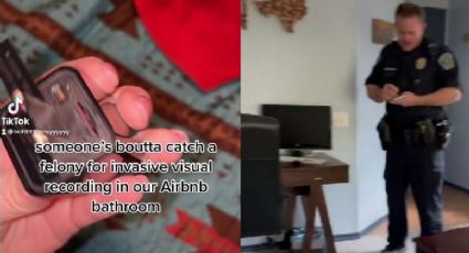 Mujer RENTA un Airbnb y descubre cámara OCULTA grabándola en el baño (VIDEO)