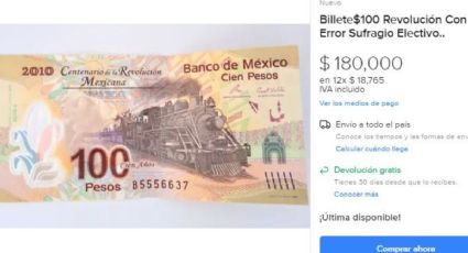 Billete de 100 que conmemora la Revolución se vende hasta en 180,000 pesos por este curioso ERROR