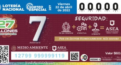 Resultados Lotería Nacional: Gran Sorteo Especial 257, número GANADOR hoy 22 de abril 2022