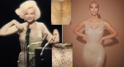 ANTES y DESPUÉS: revelan cómo quedó vestido de Marilyn Monroe tras ser usado por Kim Kardashian