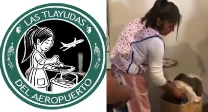 Las Tlayudas del Aeropuerto: Intentan registrar logo inspirado en Starbucks y vendedora del AIFA